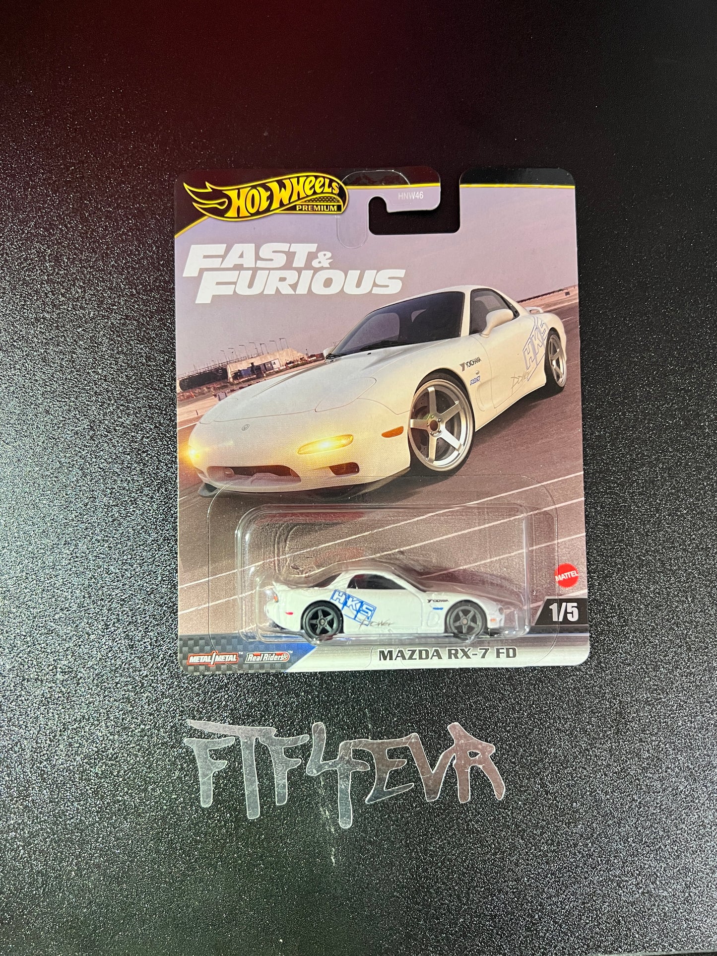 Hotwheels Premium / F&F7 1/5 HKS Mazda Rx-7 (FD3S)